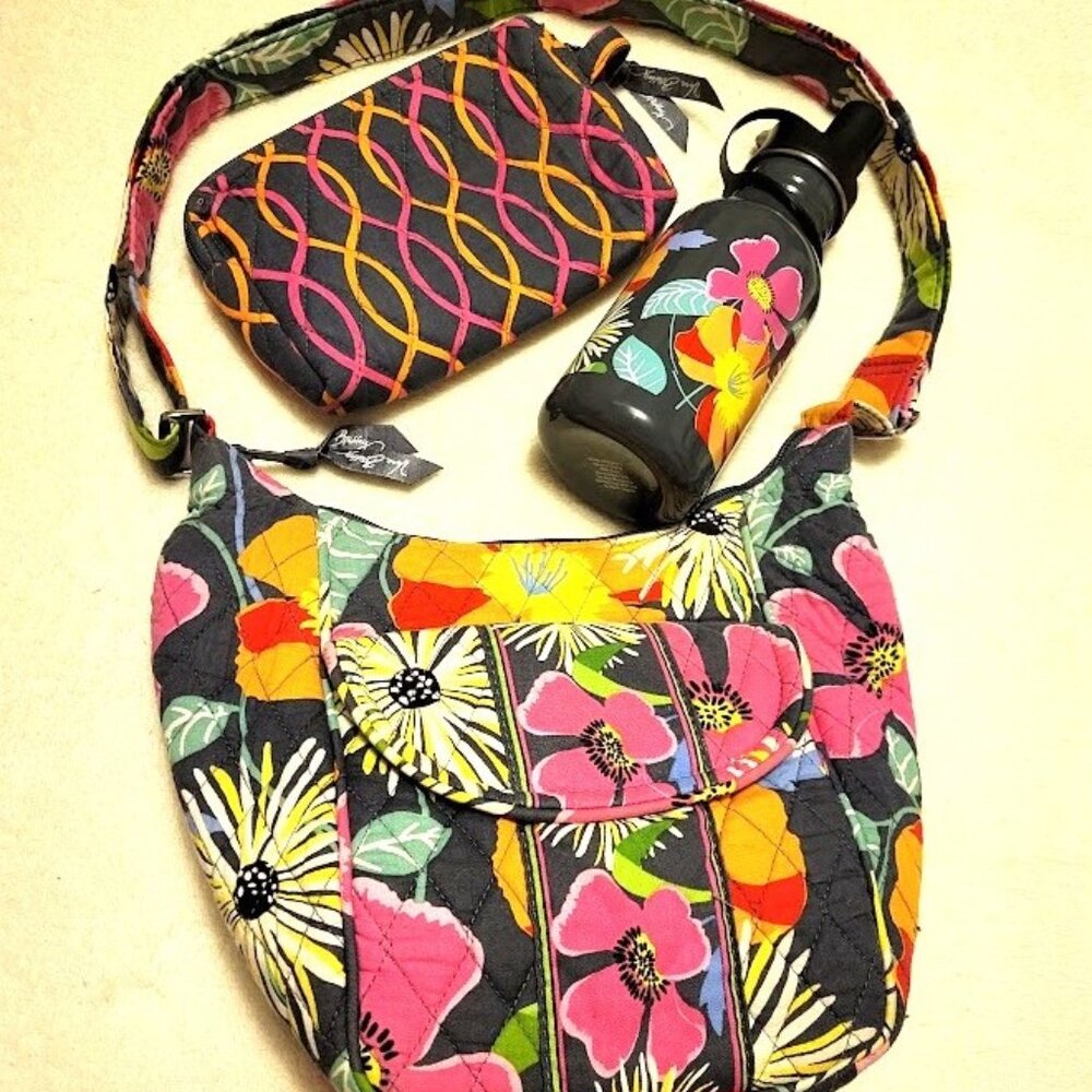 Vera Bradley JAZZY BLOOMS 3 piece set pre-loved